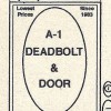 A1 Deadbolt & Door