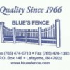 Blue's Fence