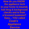 Cook's Appliance Service