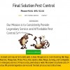 Final Solution Pest Control