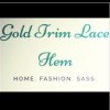 Gold Trim Lace Hem