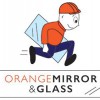 Orange Mirror & Glass