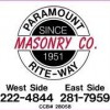 Paramount/Rite-Way Masonry