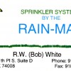 Sprinkler Systems By The Rainman