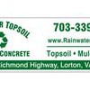 Rainwater Topsoil & Recycled Concrete