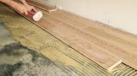 Engineered wood floor installation